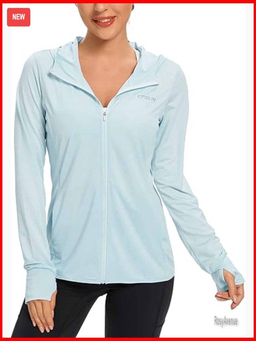 UPF 50+ UV Sun Protection Zip Up Hoodie Long Sleeve Sun Shirt Fishing Hiking